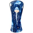 thumbnail image 1 of Golf Club Covers, Blue Jellyfish Sea Premium PU Leather Driver Hybrid Putter Head Covers with Velvet Lining, Waterproof Golf Gifts for Men Women, 1 of 11