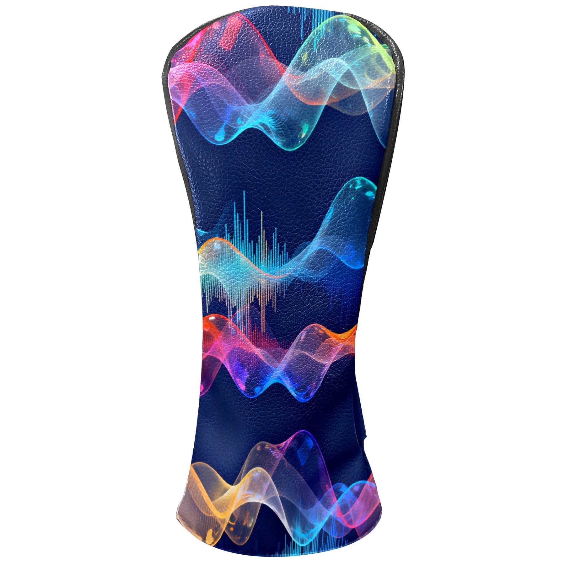 Golf Club Covers, Blue Wave Premium PU Leather Driver Hybrid Putter Head Covers with Velvet Lining, Waterproof Golf Gifts for Men Women