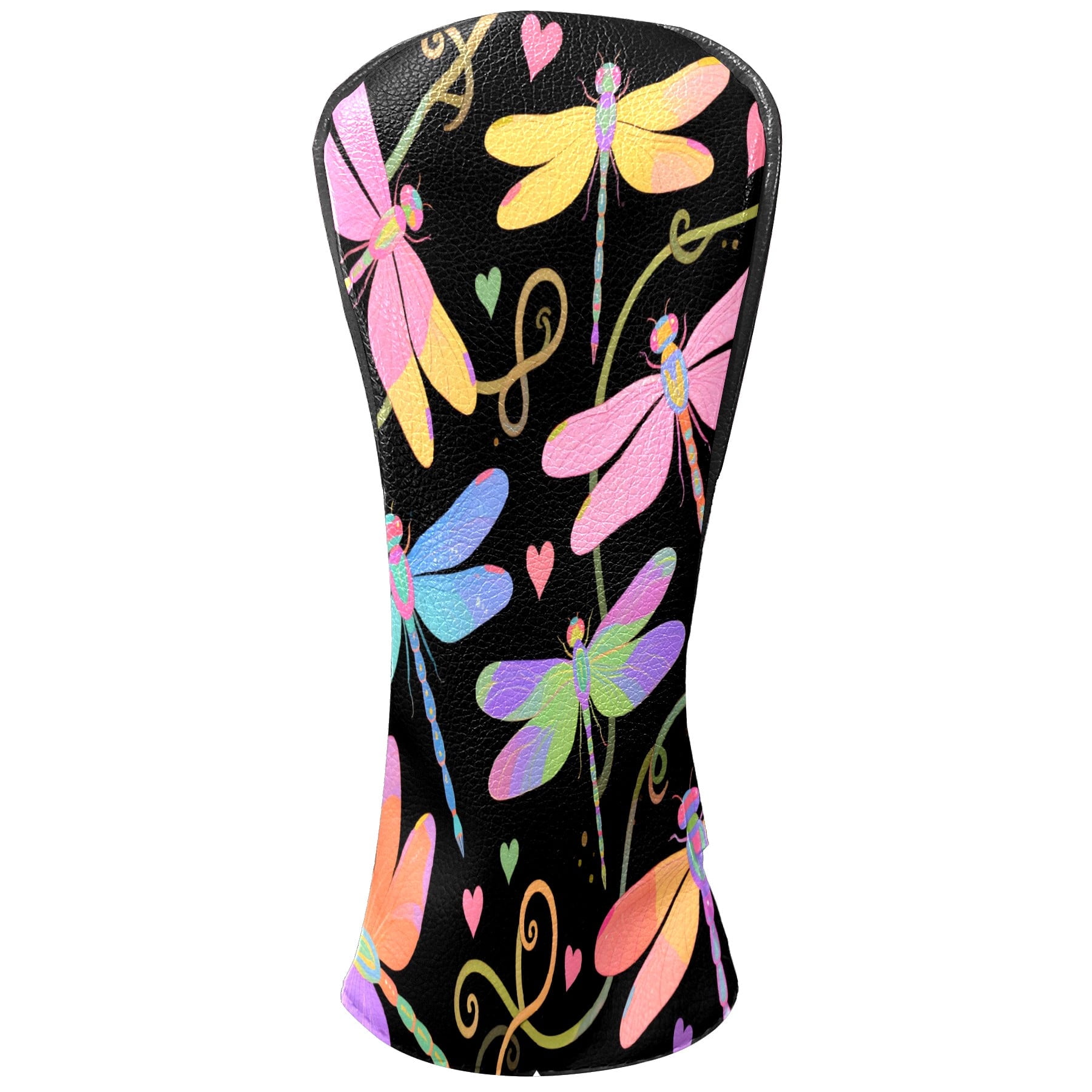 Golf Club Covers, Butterfly Premium PU Leather Driver Hybrid Putter Head Covers with Velvet Lining, Waterproof Golf Gifts for Men Women