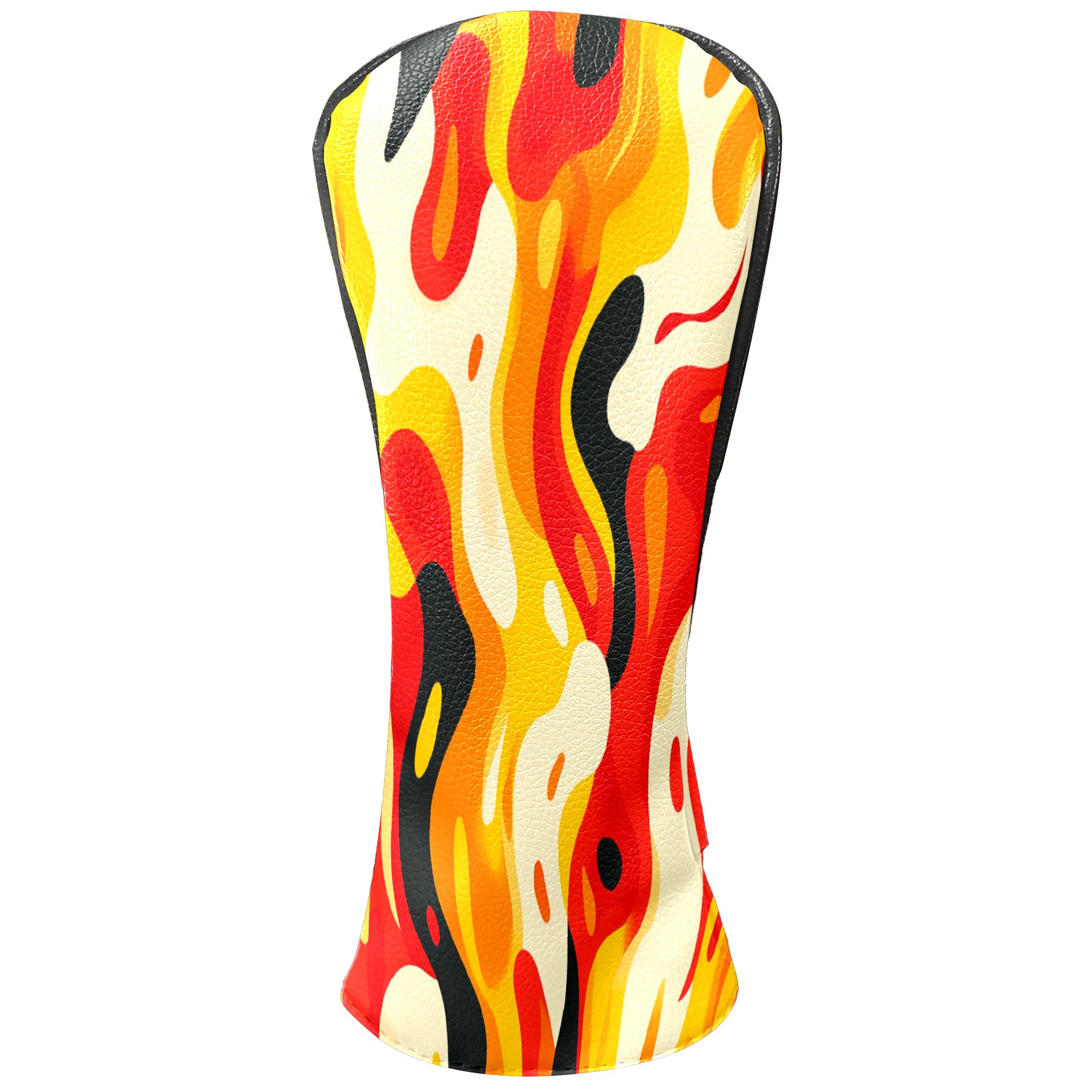 Golf Club Covers PU Leather Waterproof Head Covers for Fairway Woods Hybrids Abstract Pattern
