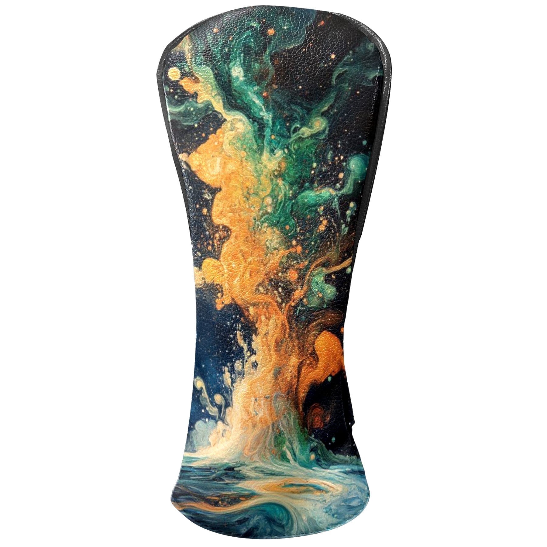 Golf Head Covers - Oil Painting Style Design, Premium Waterproof PU Leather, Plush Lining, Fits Driver/Hybrid, Artistic Golf Gift
