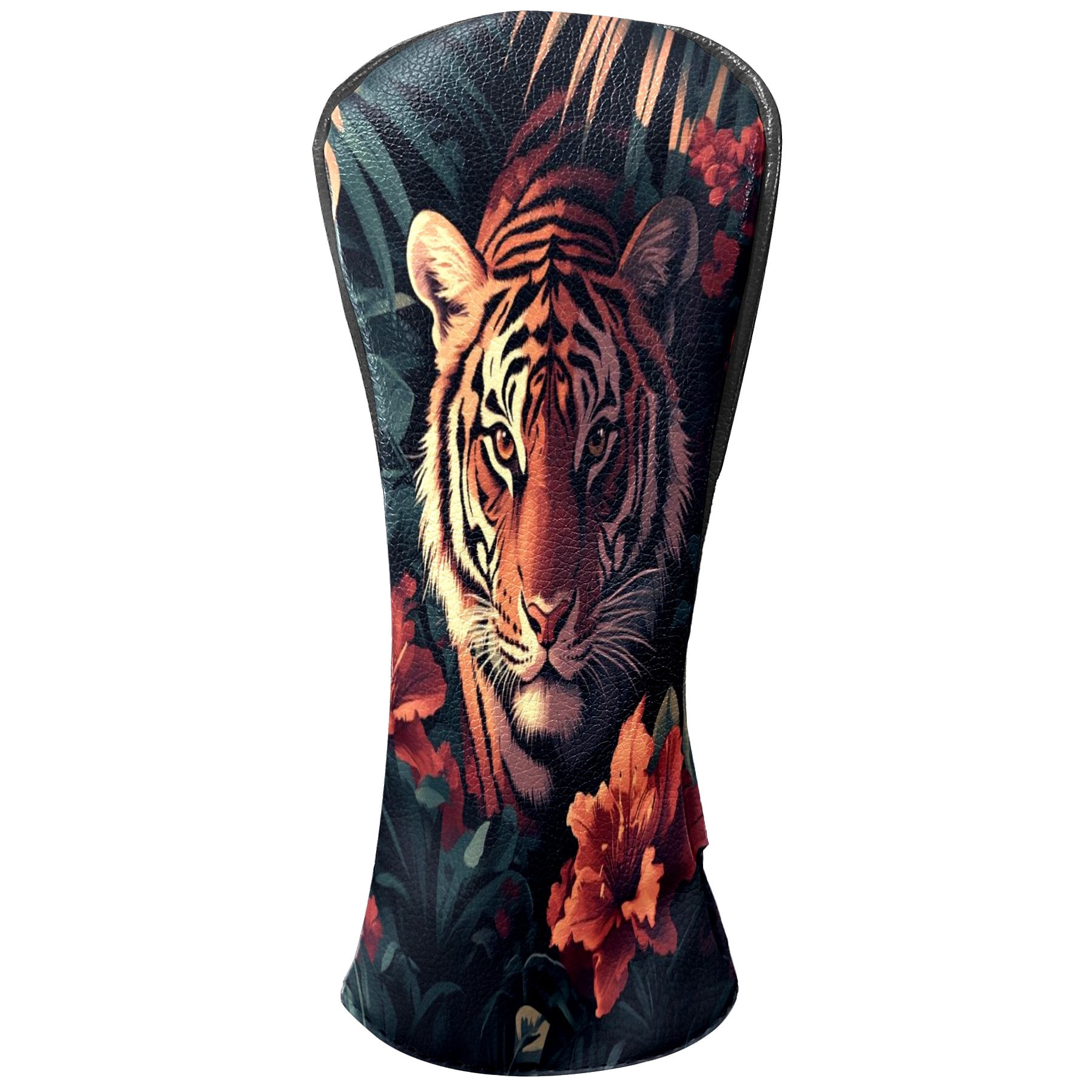 Golf Club Covers PU Leather Waterproof Head Covers for Fairway Woods Hybrids Animal Unisex Fits Most Brands