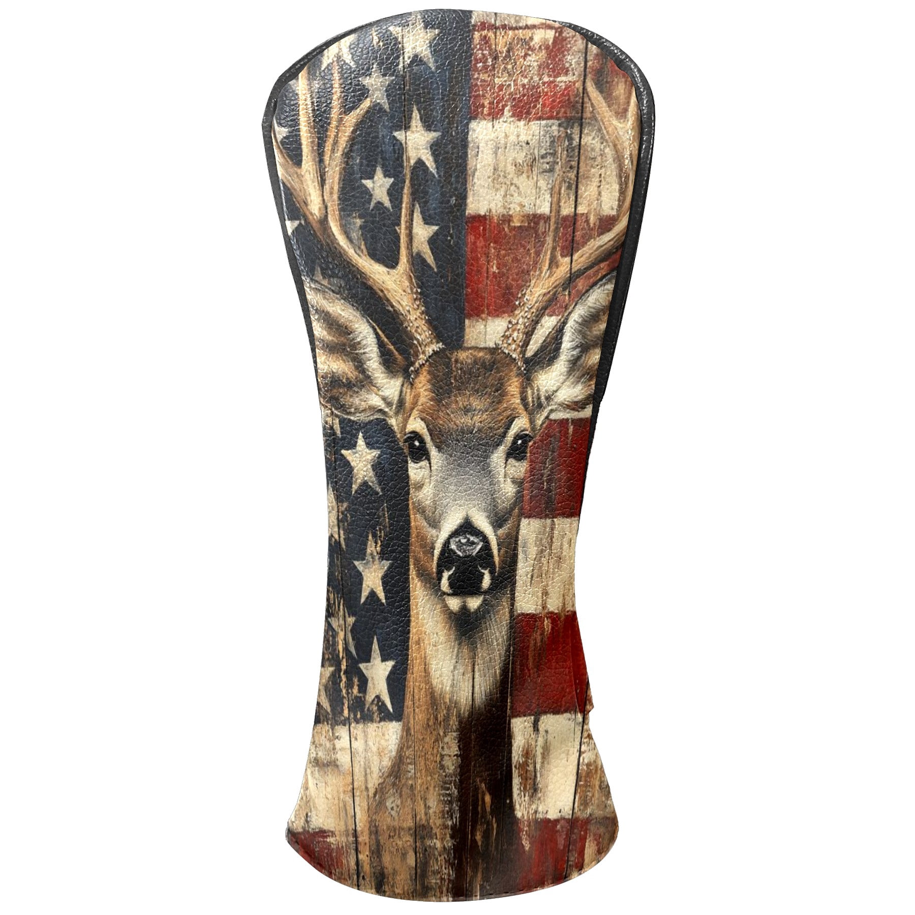 Golf Club Covers PU Leather Waterproof Head Covers for Fairway Woods Hybrids Banner Elk Unisex Fits Most Brands