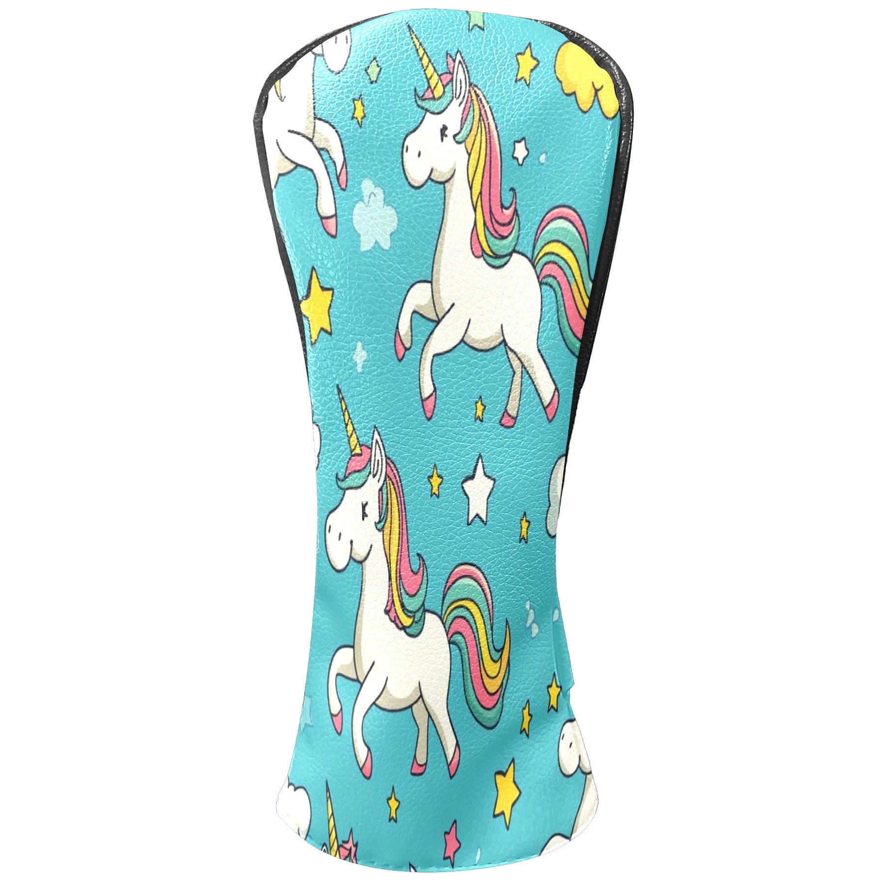 Golf Head Covers Beautiful Horse Design for Driver, Wood & Hybrid, Premium Waterproof PU Leather with Plush Lining, Elegant Animal Golf Gifts