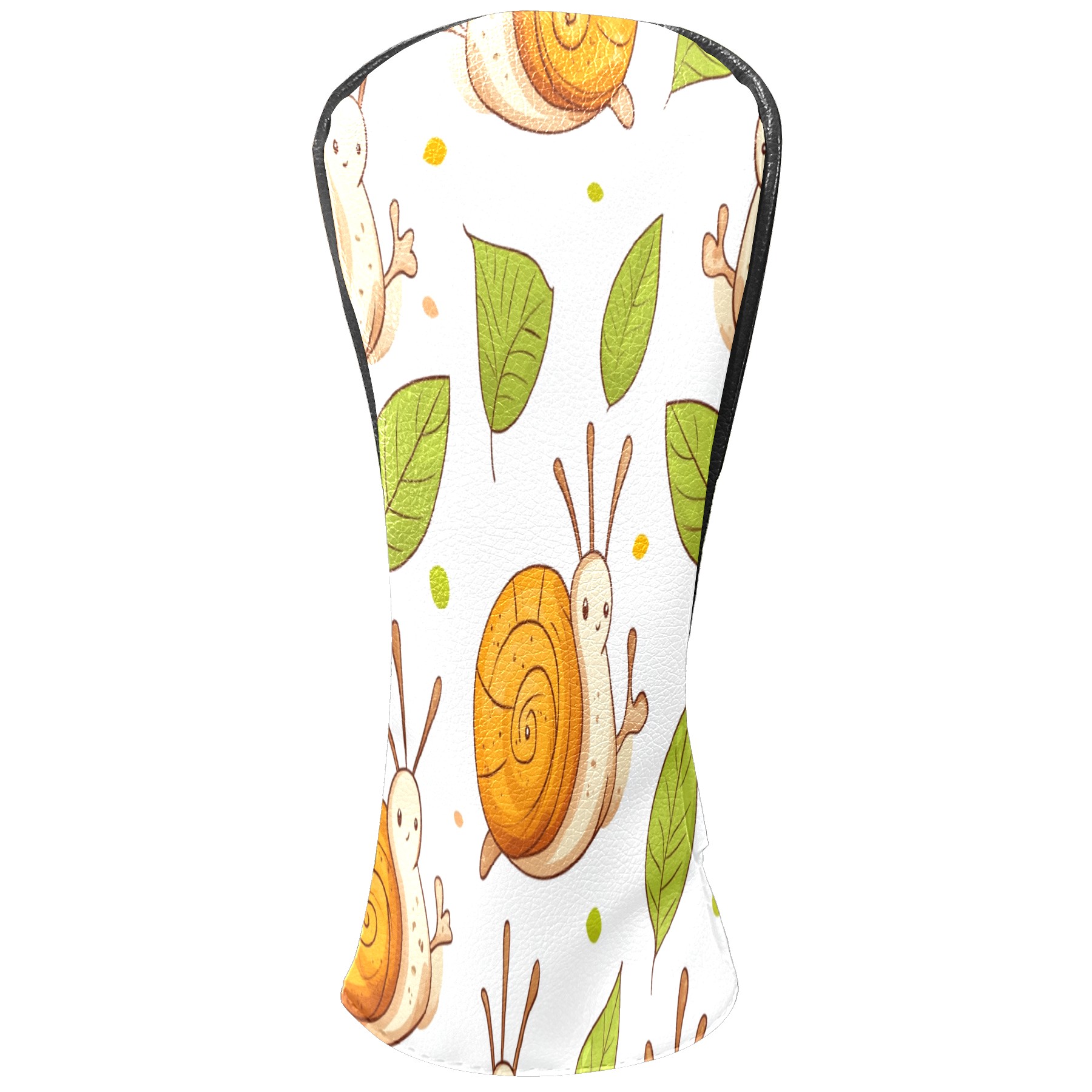 Golf Club Covers PU Leather Waterproof Head Covers for Fairway Woods Hybrids Cartoon Snail