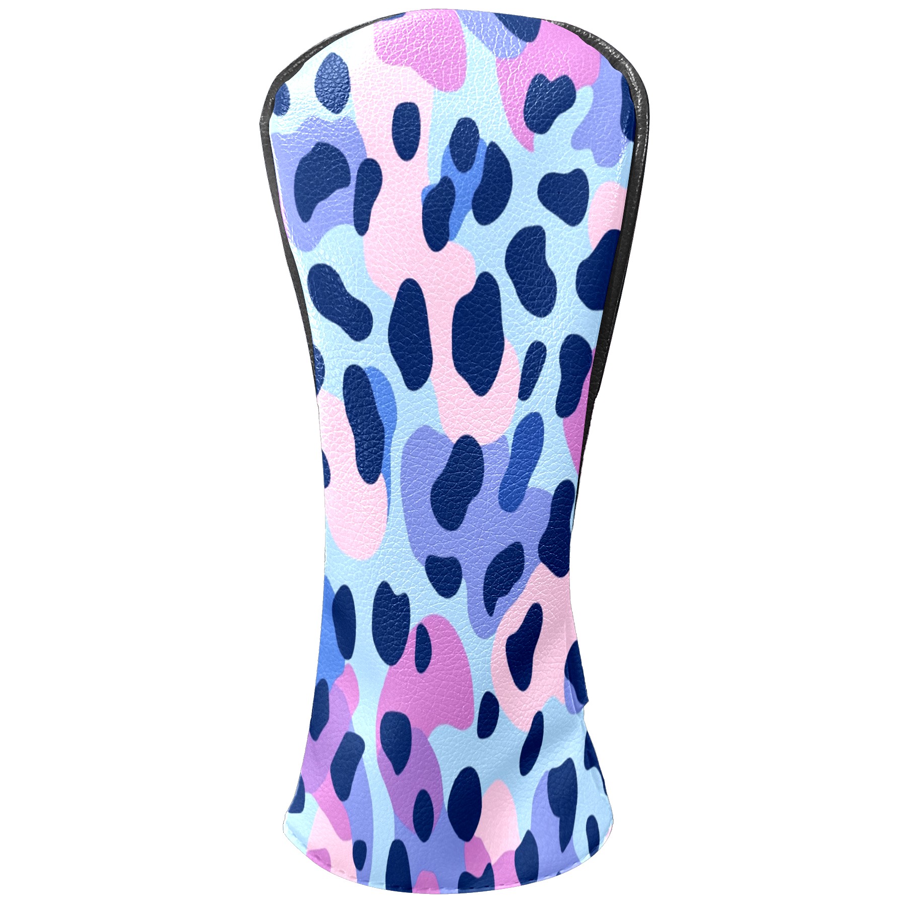 Golf Club Covers PU Leather Waterproof Head Covers for Fairway Woods Hybrids Colorful Leopard Print