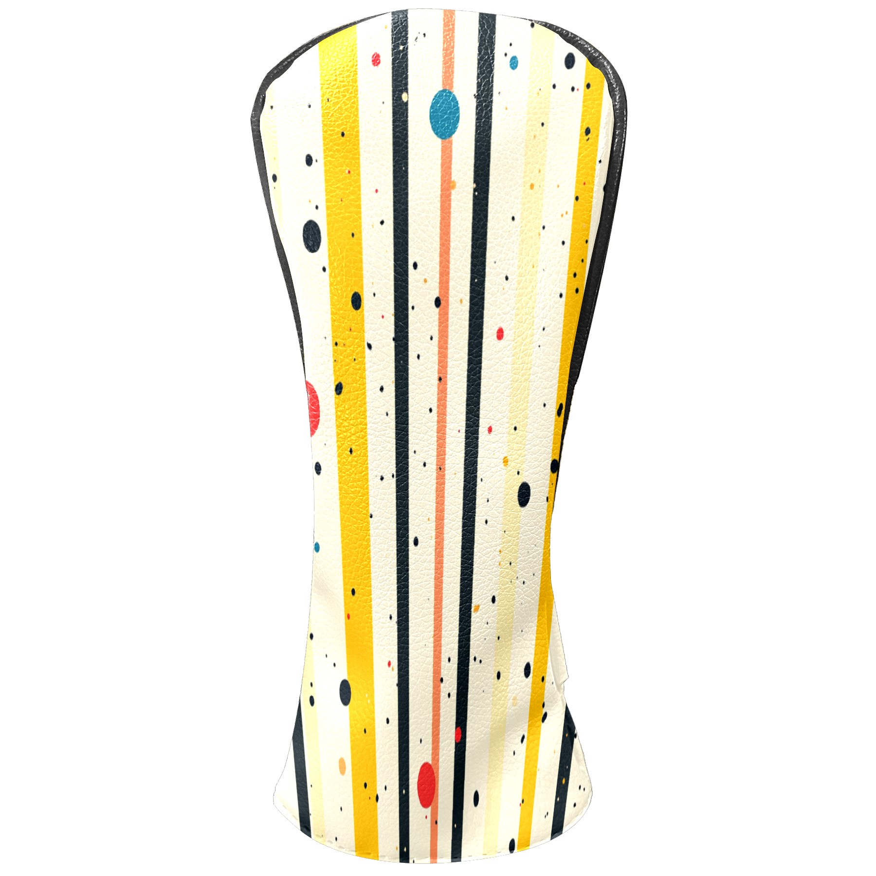Golf Club Covers PU Leather Waterproof Head Covers for Fairway Woods Hybrids Colorful Polka Dots