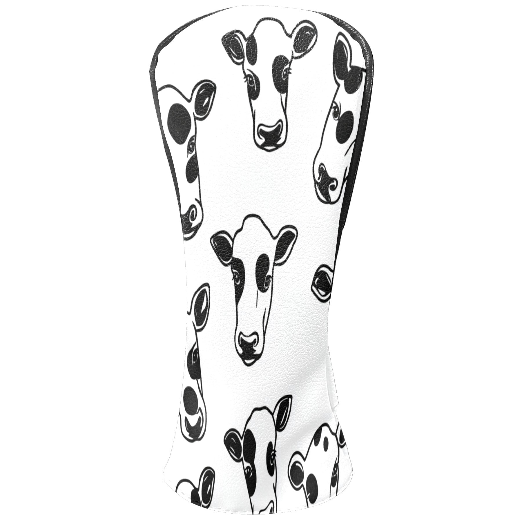 Golf Club Covers PU Leather Waterproof Head Covers for Fairway Woods Hybrids Cow Head