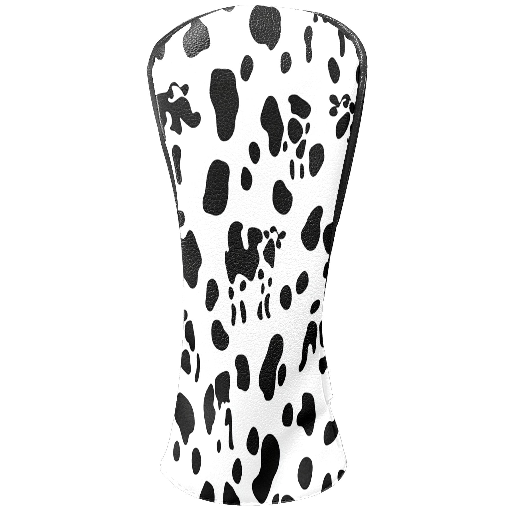Golf Club Covers PU Leather Waterproof Head Covers for Fairway Woods Hybrids Cow Pattern