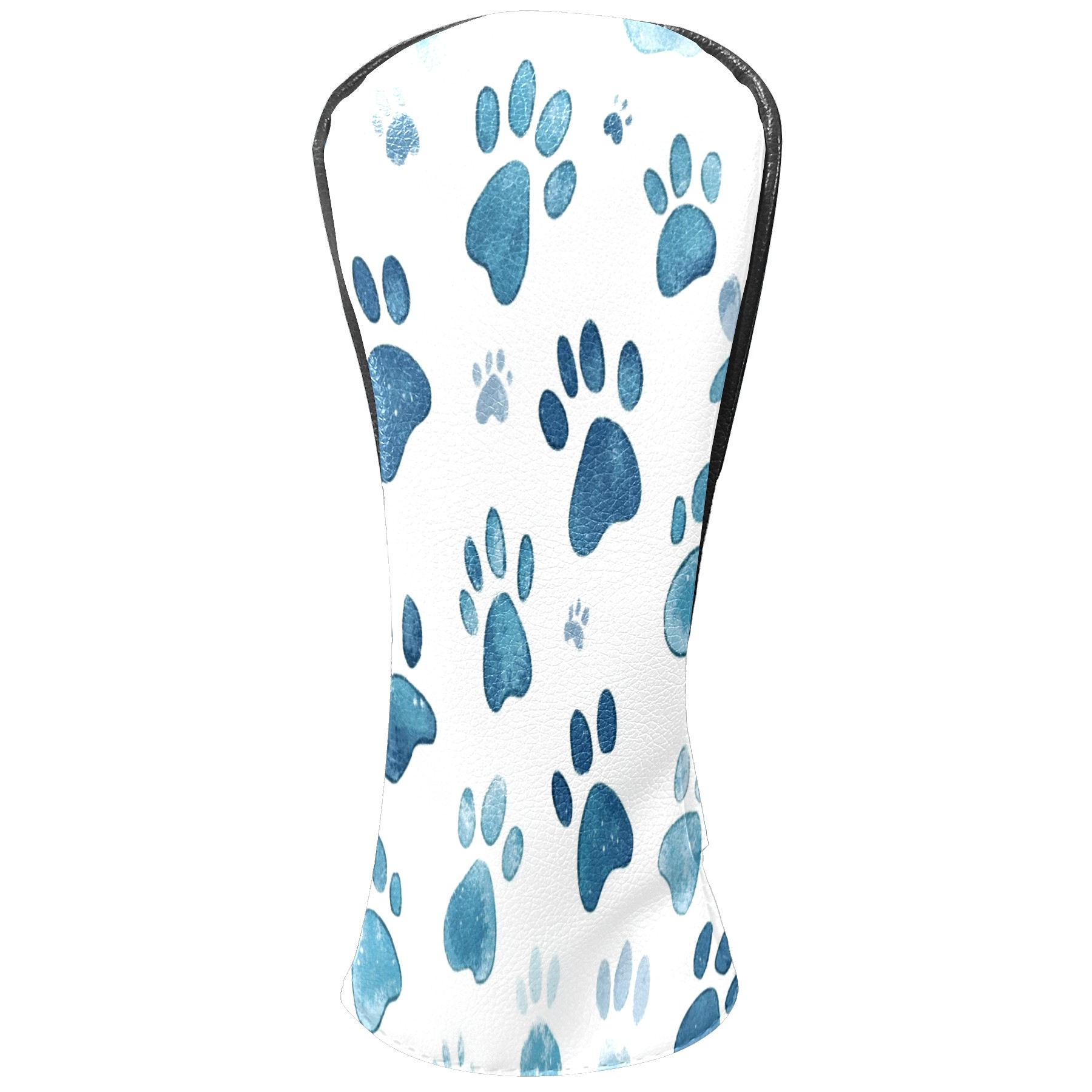 Golf Club Covers PU Leather Waterproof Head Covers for Fairway Woods Hybrids Cute Paw Prints Unisex Fits Most Brands