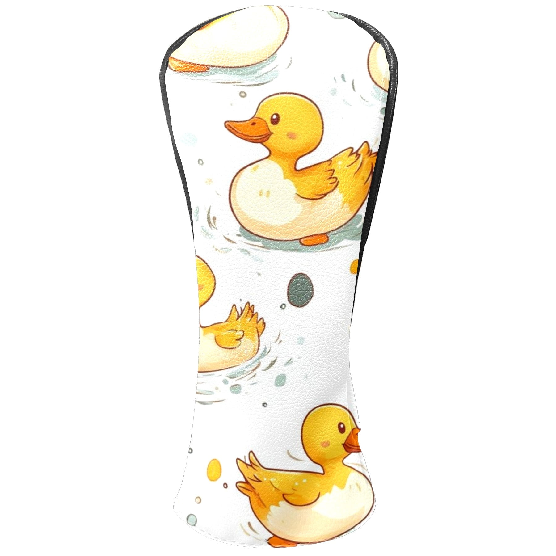 Golf Head Covers Duck Pattern for Driver, Wood & Hybrid, Premium Waterproof PU Leather with Plush Lining, Cute Animal Golf Gifts