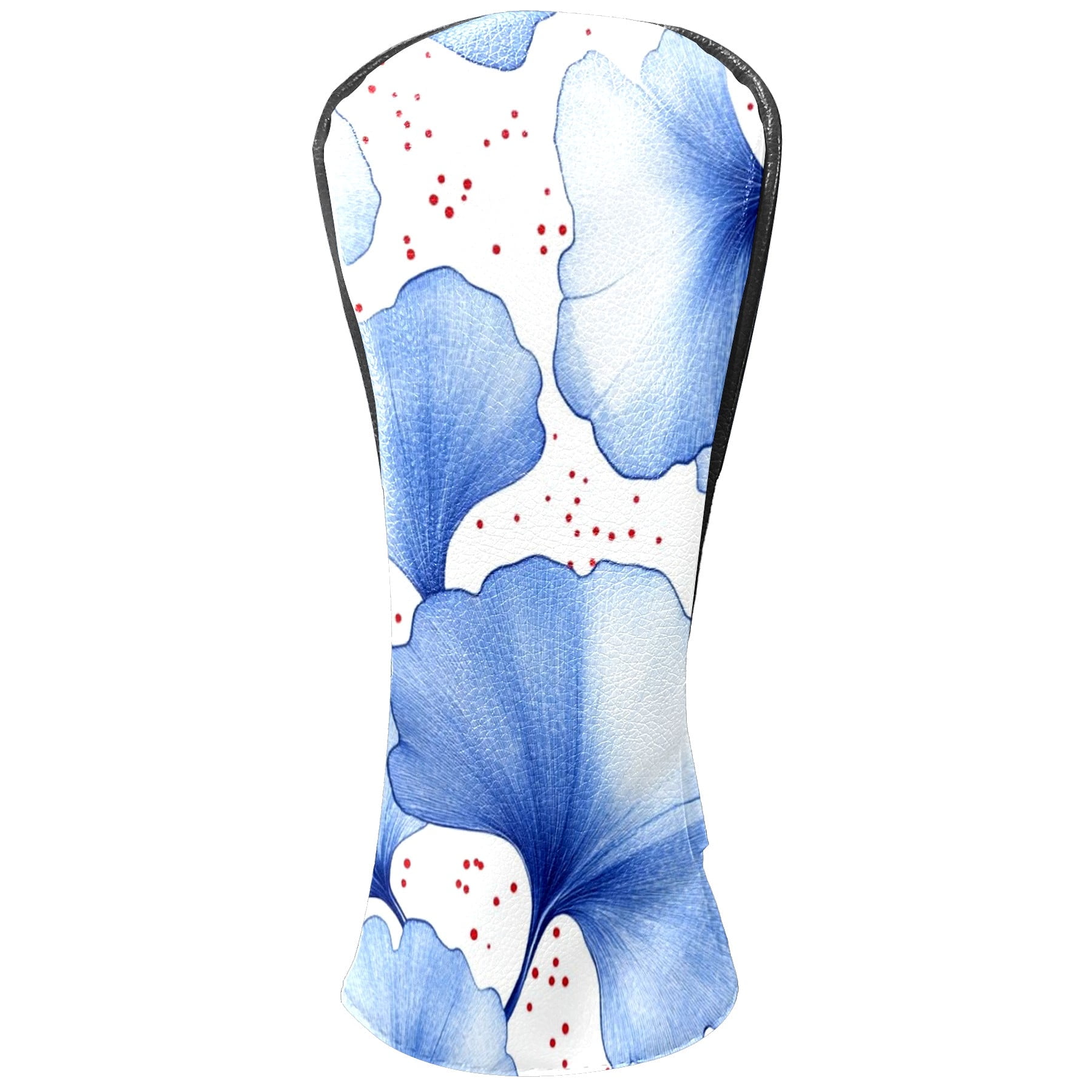 Golf Head Covers Elegant Ginkgo Leaf Design for Driver, Wood & Hybrid, Premium Waterproof PU Leather with Plush Lining, Unique Nature Golf Gifts