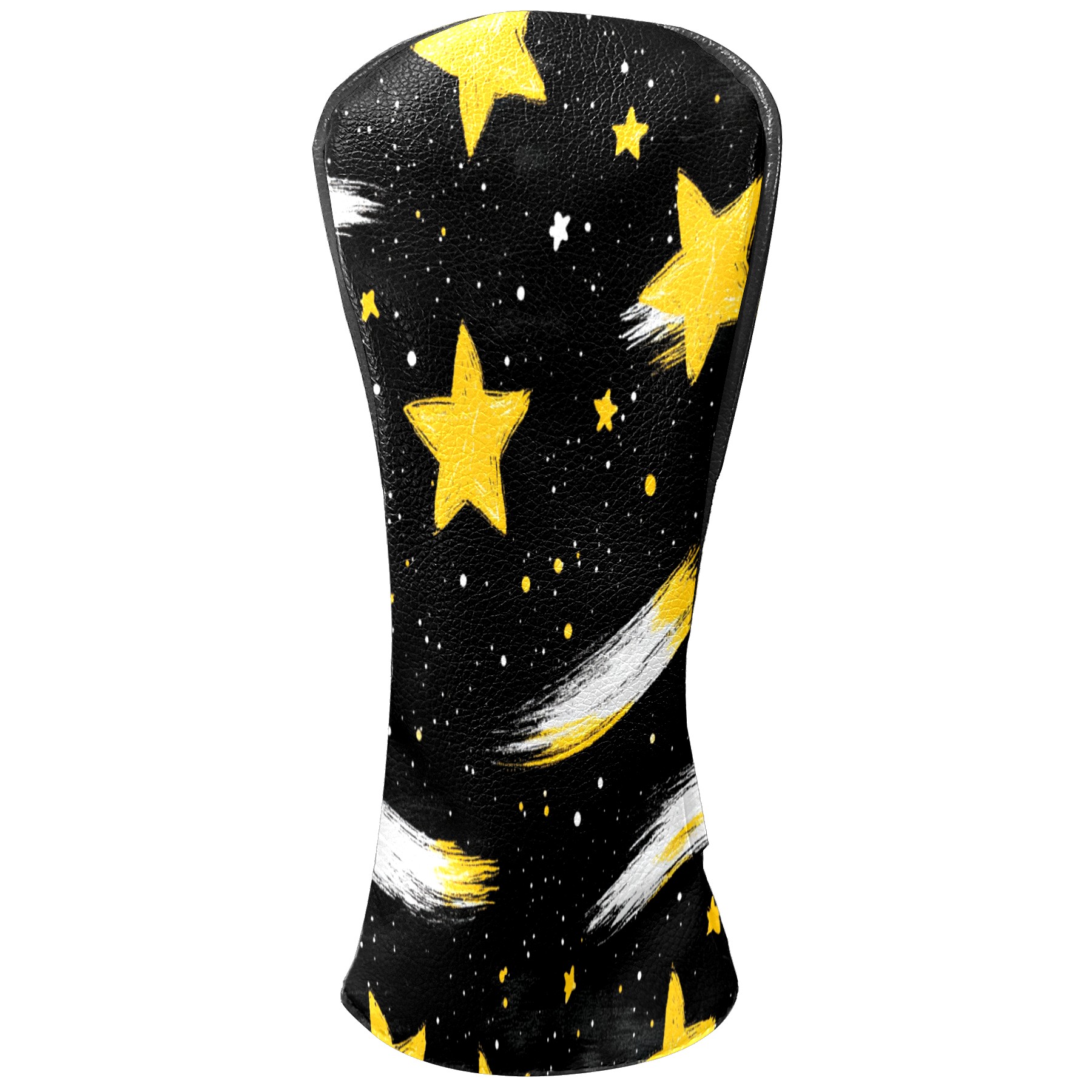 Golf Club Covers PU Leather Waterproof Head Covers for Fairway Woods Hybrids Golden Shooting Star