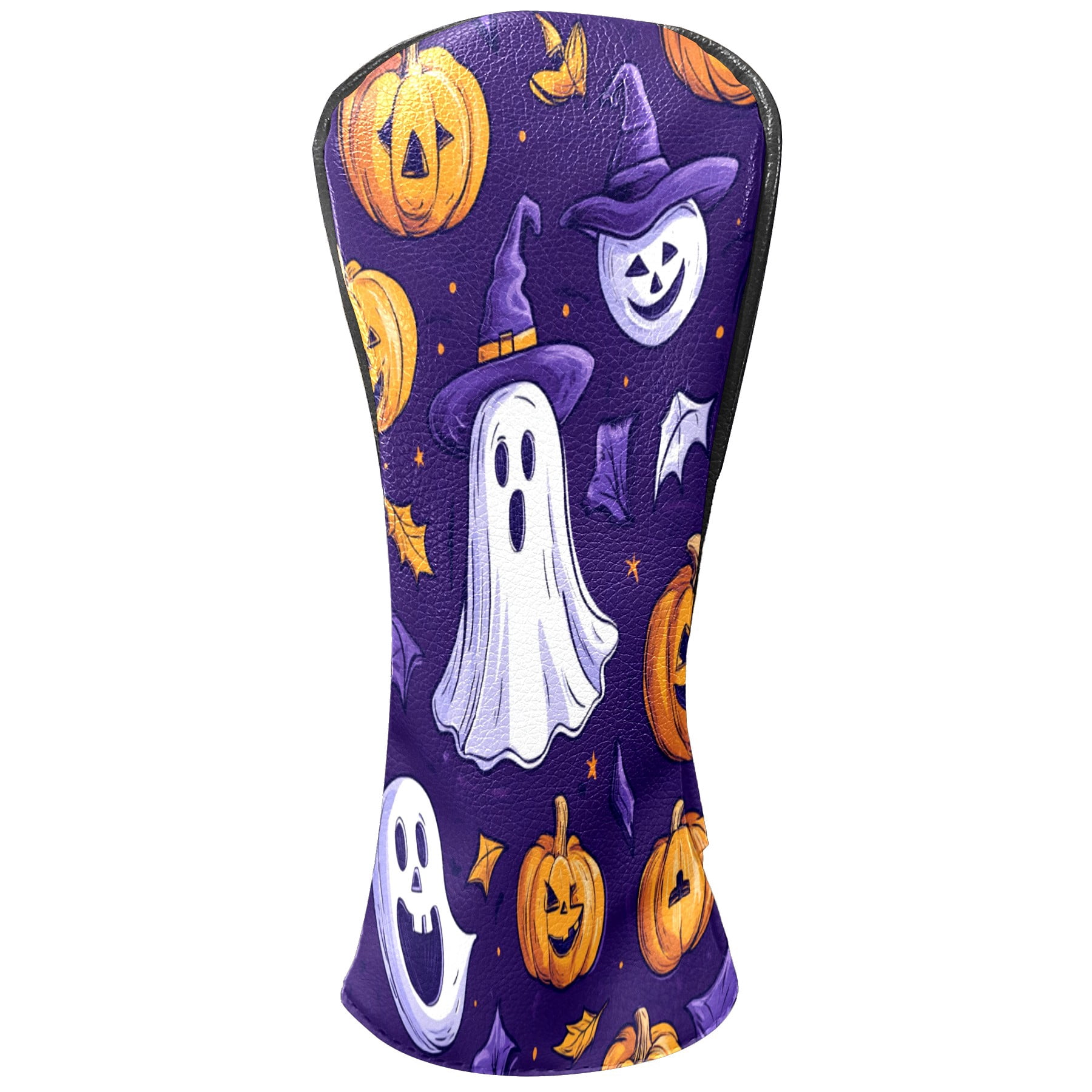 Golf Club Covers PU Leather Waterproof Head Covers for Fairway Woods Hybrids Halloween Party