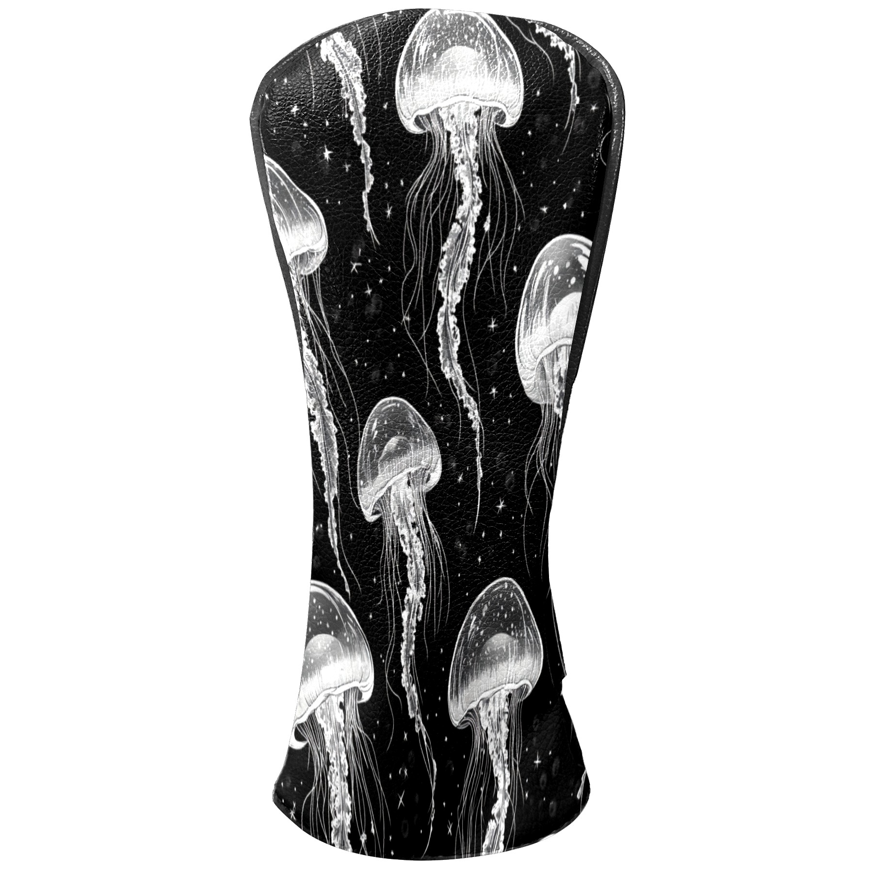 Golf Club Covers PU Leather Waterproof Head Covers for Fairway Woods Hybrids Jellyfish