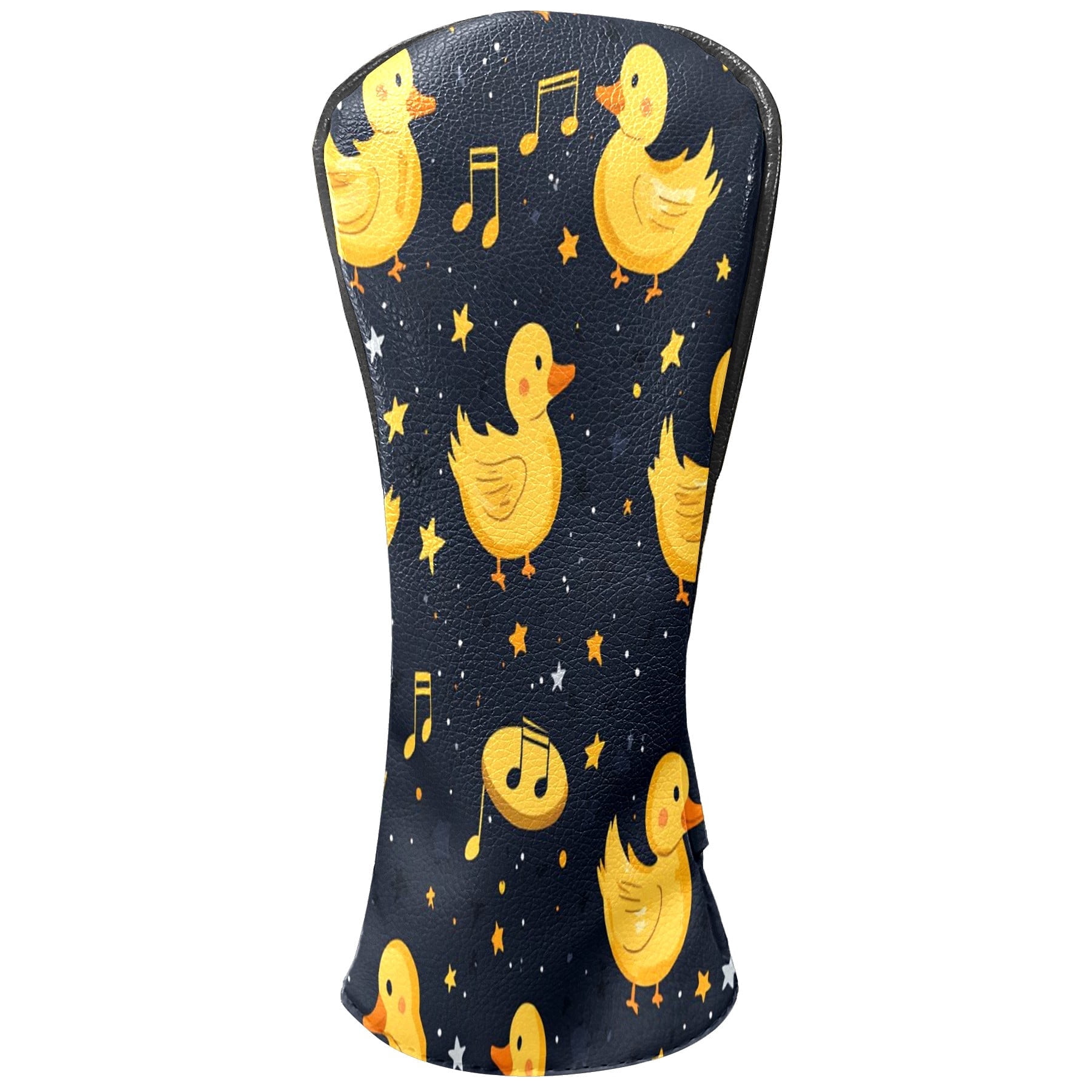 Golf Head Covers Little Yellow Duck Design for Driver, Wood & Hybrid, Premium Waterproof PU Leather with Plush Lining, Cute Animal Golf Gifts