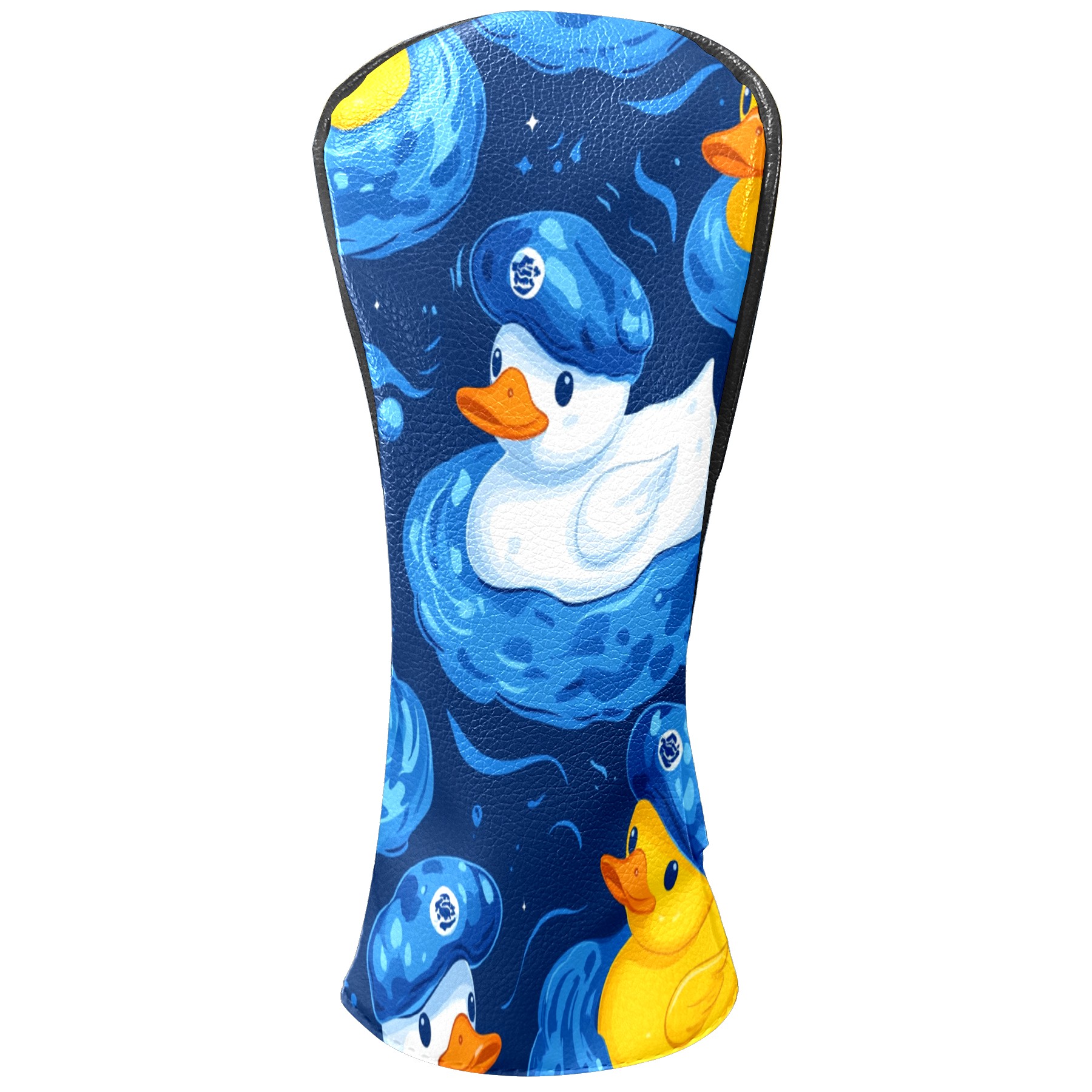 Golf Club Covers PU Leather Waterproof Head Covers for Fairway Woods Hybrids Rubber Duck