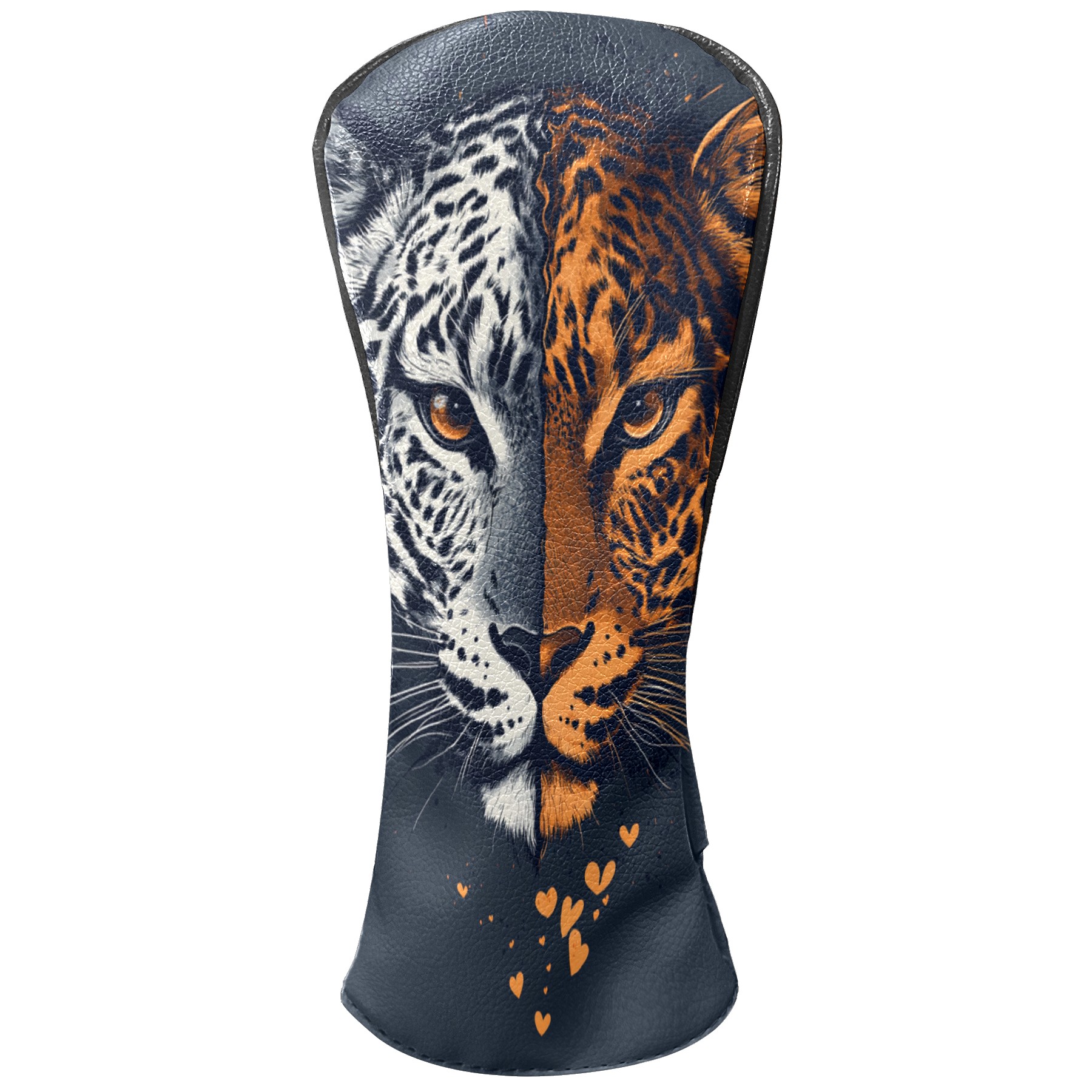 Golf Club Covers PU Leather Waterproof Head Covers for Fairway Woods Hybrids