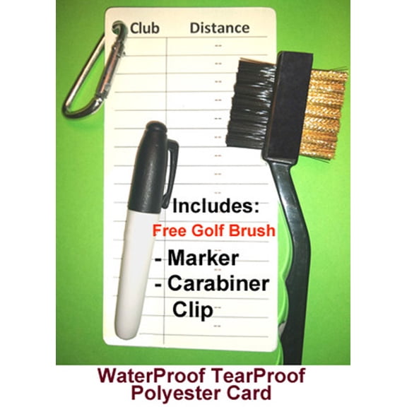 Golf Club Distance Card