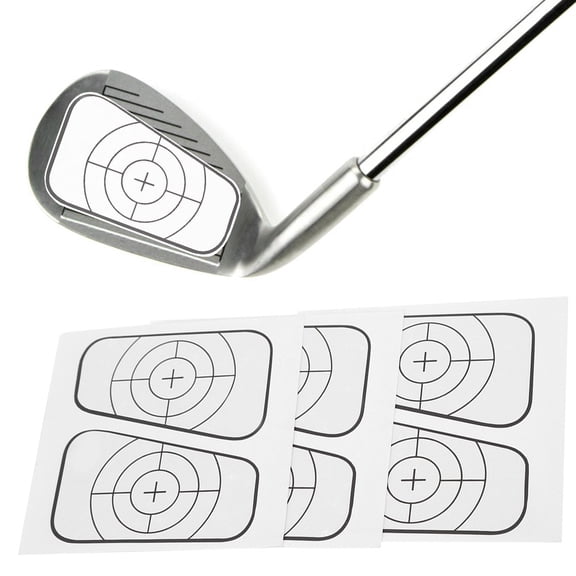 Golf Club Driver Wood Iron Training Aid Sticker - 9 Pcs Impact Tape for Swing Improvement