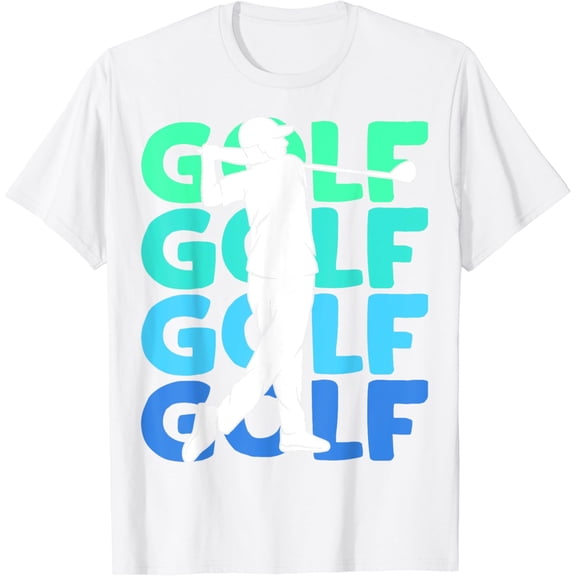 Golf Club Golfing Golfer Kids Boys Men T-Shirt100% cotton