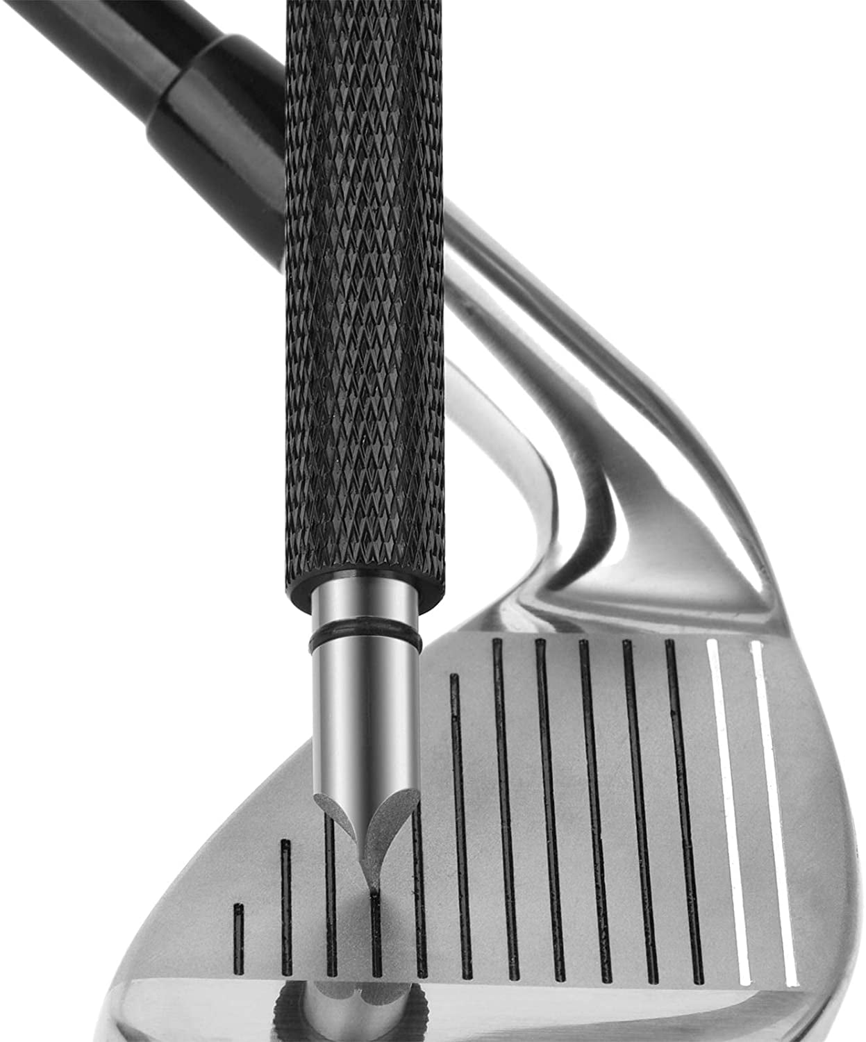 Golf Club Groove Sharpener, ReGrooving Tool and Cleaner for Wedges & Irons Generate Optimal