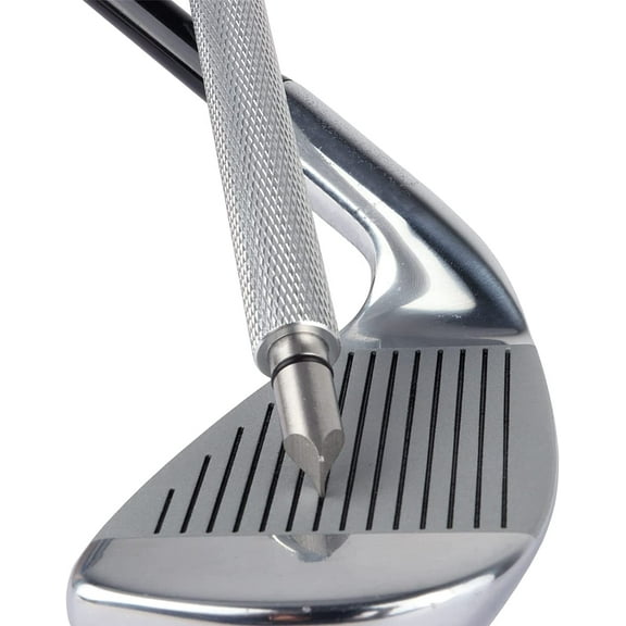 Golf Club Groove Sharpener, Re-Grooving Tool and Cleaner for Wedges & Irons - Generate Optimal Backspin - Suitable for U & V-Grooves