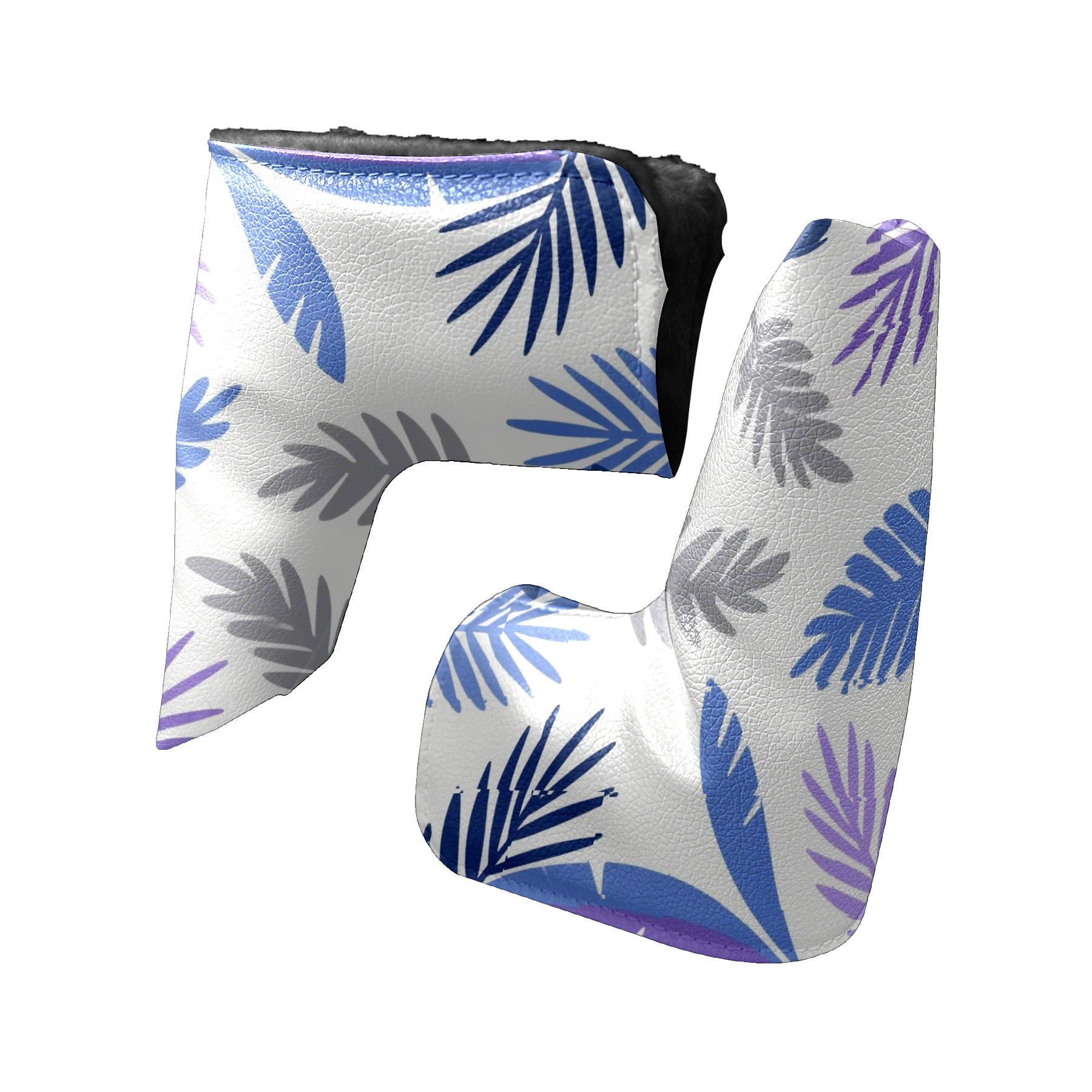 Golf Club Head Cover | Leather Golf Club Putte Headcover , Waterproof Golf Club Head Cover Set Driver Headcovers for Golf Clubs Men Women Tropical Fruit Leaves Art