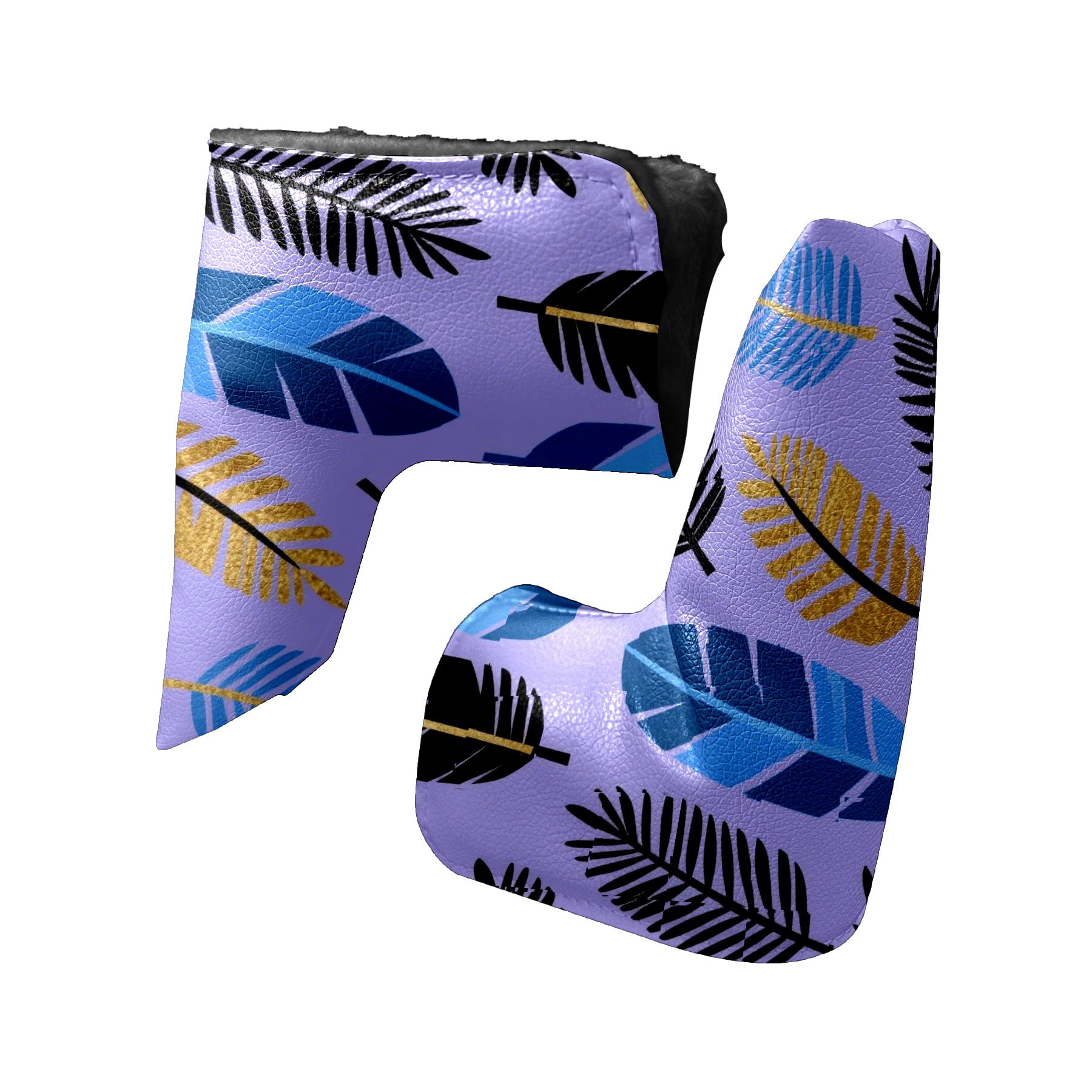 Golf Club Head Cover | Leather Golf Club Putte Headcover , Waterproof Golf Club Head Cover Set Driver Headcovers for Golf Clubs Men Women Tropical Fruit Leaves Art