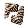 thumbnail image 1 of Golf Club Head Cover | Leather Golf Club Putte Headcover , Waterproof Golf Club Head Cover Set Driver Headcovers for Golf Clubs Men Women Twisted Ribbon Pattern, 1 of 5