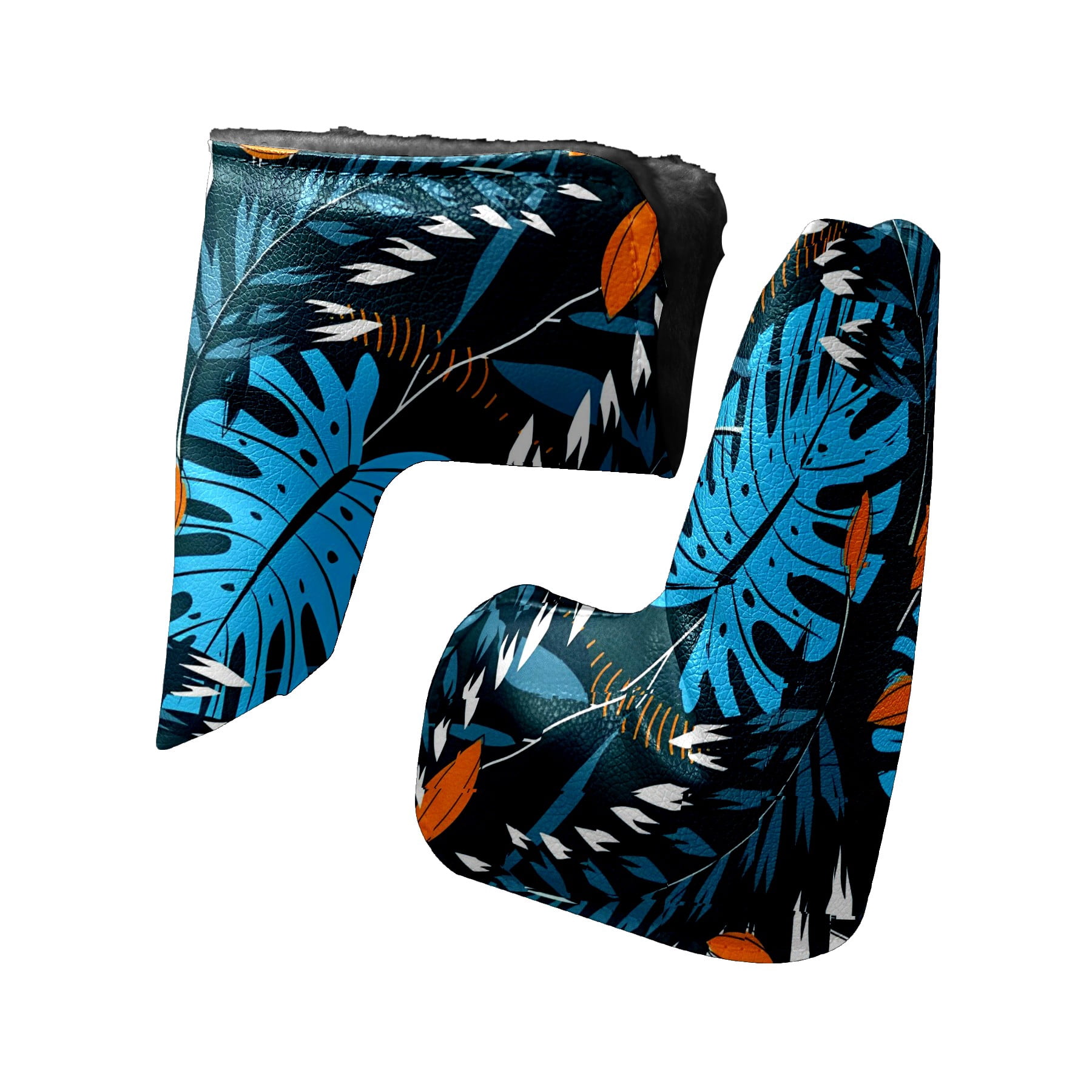Golf Club Head Cover | Leather Golf Club Putte Headcover , Waterproof Golf Club Head Cover Set Driver Headcovers for Golf Clubs Men Women Blue Leaf