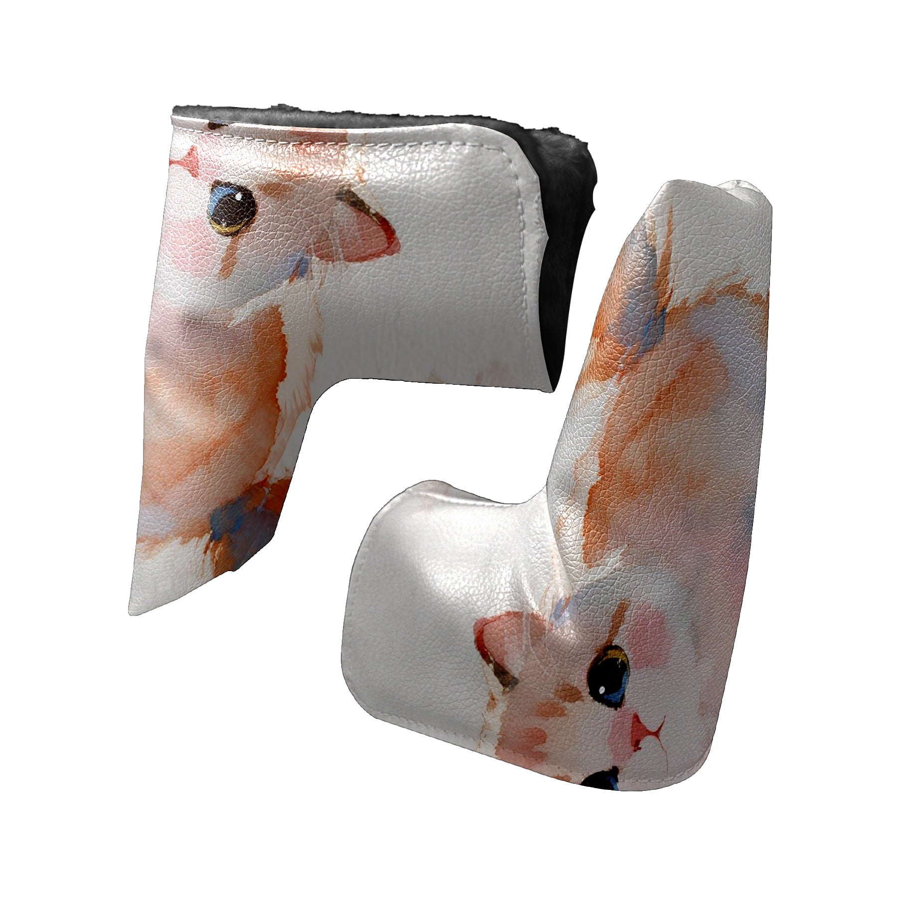 Golf Club Head Cover | Leather Golf Club Putte Headcover , Waterproof Golf Club Head Cover Set Driver Headcovers for Golf Clubs Men Women Cute Cat