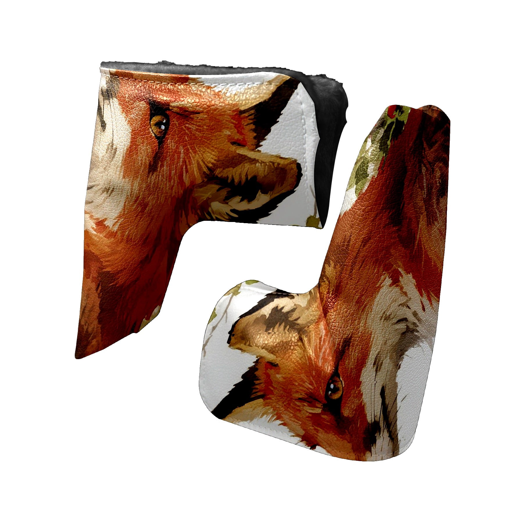 Golf Club Head Cover | Leather Golf Club Putte Headcover , Waterproof Golf Club Head Cover Set Driver Headcovers for Golf Clubs Men Women Fox