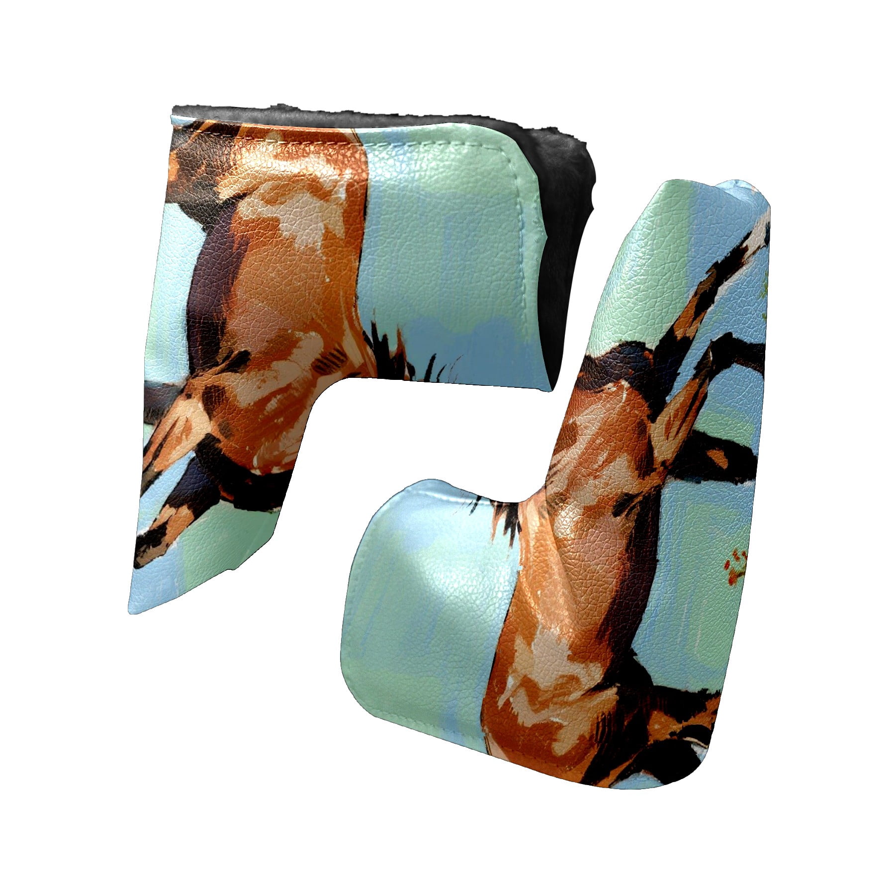 Golf Club Head Cover | Leather Golf Club Putte Headcover , Waterproof Golf Club Head Cover Set Driver Headcovers for Golf Clubs Men Women Horse