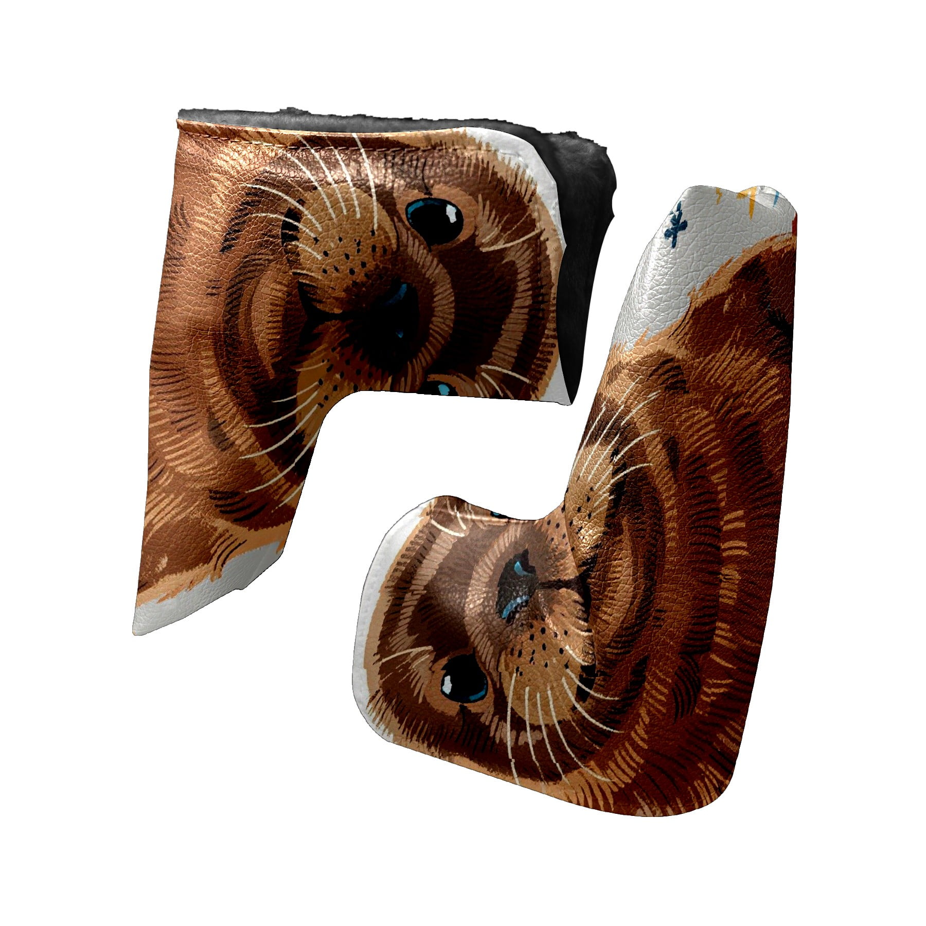 Golf Club Head Cover | Leather Golf Club Putte Headcover , Waterproof Golf Club Head Cover Set Driver Headcovers for Golf Clubs Men Women Sea Lion