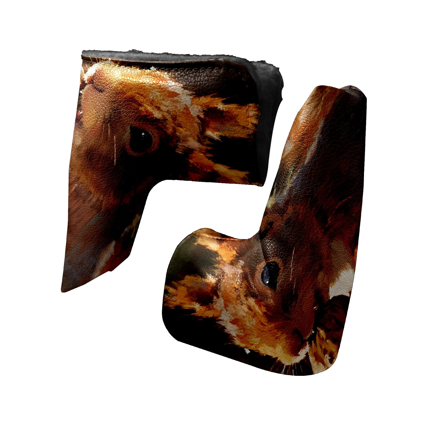 Golf Club Head Cover | Leather Golf Club Putte Headcover , Waterproof Golf Club Head Cover Set Driver Headcovers for Golf Clubs Men Women Squirrel