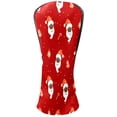thumbnail image 1 of Golf Club Head Cover Waterproof Leather for Driver & Fairway Wood, Driver Headcovers, Golf Accessories for Men Women, Anti-Scratch, Golf Gift for Golfers, 1/3/5 Wood Cover Red Santa Head Christmas, 1 of 1