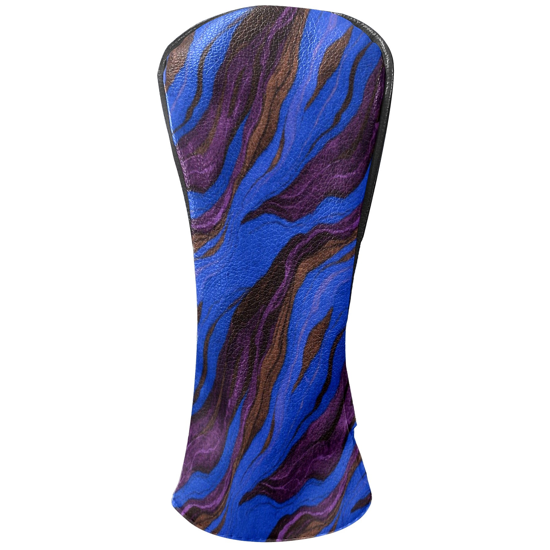 Golf Club Head Cover Waterproof Leather Golf Accessories HeadCovers Set Driver Headcover for Women Men Blue Purple Ripple