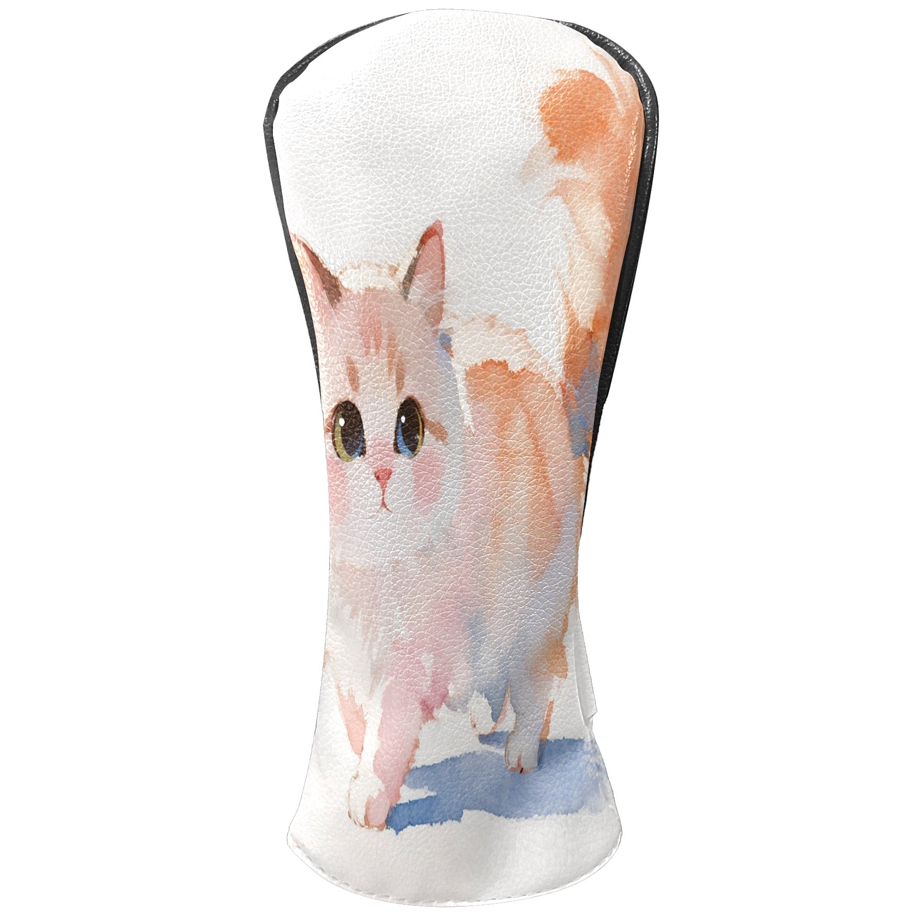 Golf Club Head Cover Waterproof Leather Golf Accessories HeadCovers Set Driver Headcover for Women Men Cute Cat