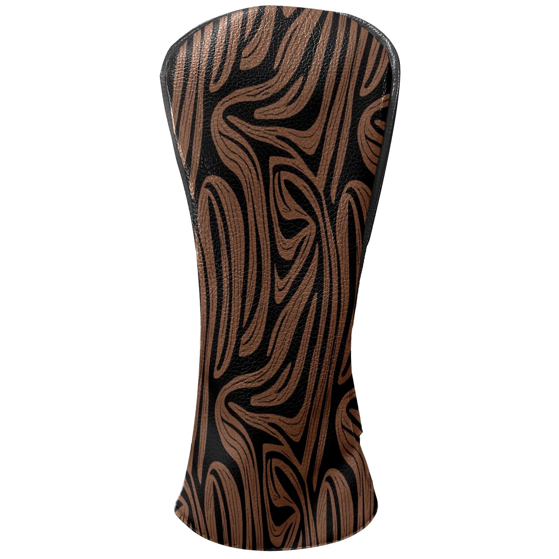 Golf Club Head Cover Waterproof Leather Golf Accessories HeadCovers Set Driver Headcover for Women Men Dark Wave Texture