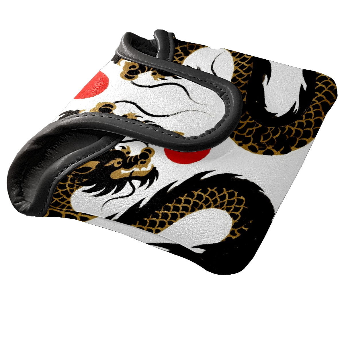 Golf Club Head Cover Waterproof Leather Golf Accessories HeadCovers Set Driver Headcover for Women Men Fiery Dragon