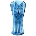 thumbnail image 1 of Golf Club Head Cover Waterproof Leather Golf Accessories HeadCovers Set Driver Headcover for Women Men Ice Wolf, 1 of 5