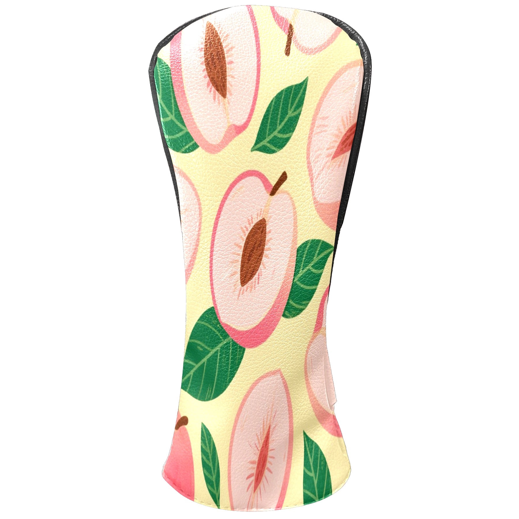 Golf Club Head Cover Waterproof Leather Golf Accessories HeadCovers Set Driver Headcover for Women Men Peach