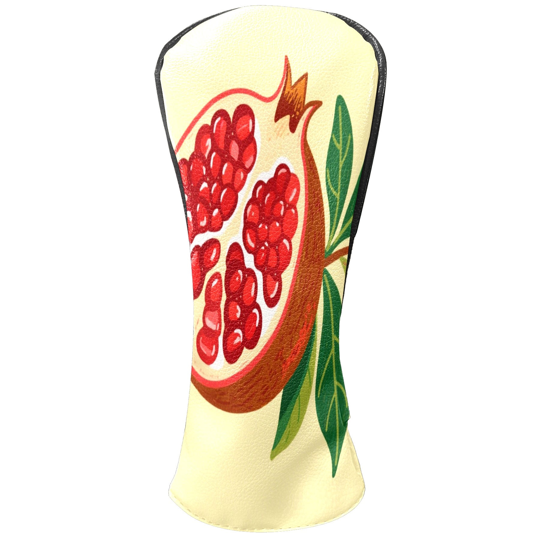 Golf Club Head Cover Waterproof Leather Golf Accessories HeadCovers Set Driver Headcover for Women Men Pomegranate