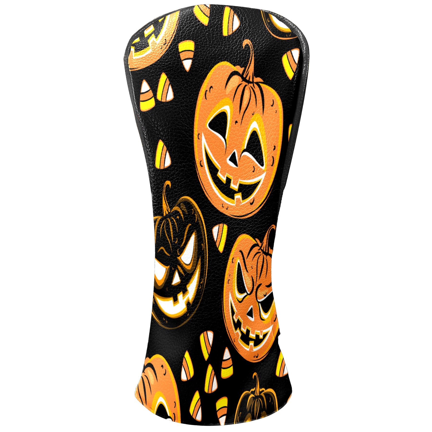 Golf Club Head Cover Waterproof Leather Golf Accessories HeadCovers Set Driver Headcover for Women Men Pumpkin & Rice Ball