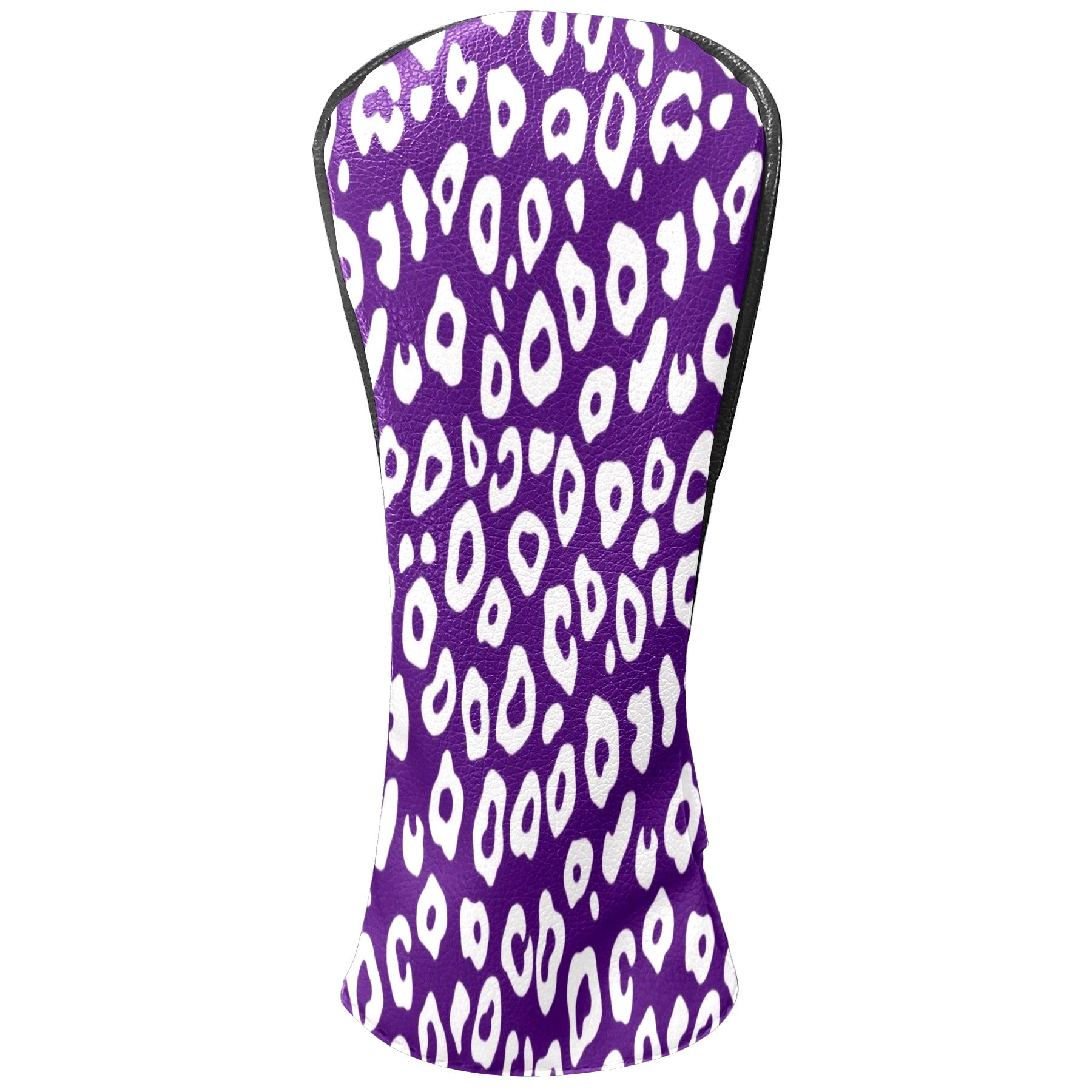 Golf Club Head Cover Waterproof Leather Golf Accessories HeadCovers Set Driver Headcover for Women Men Purple Stripe