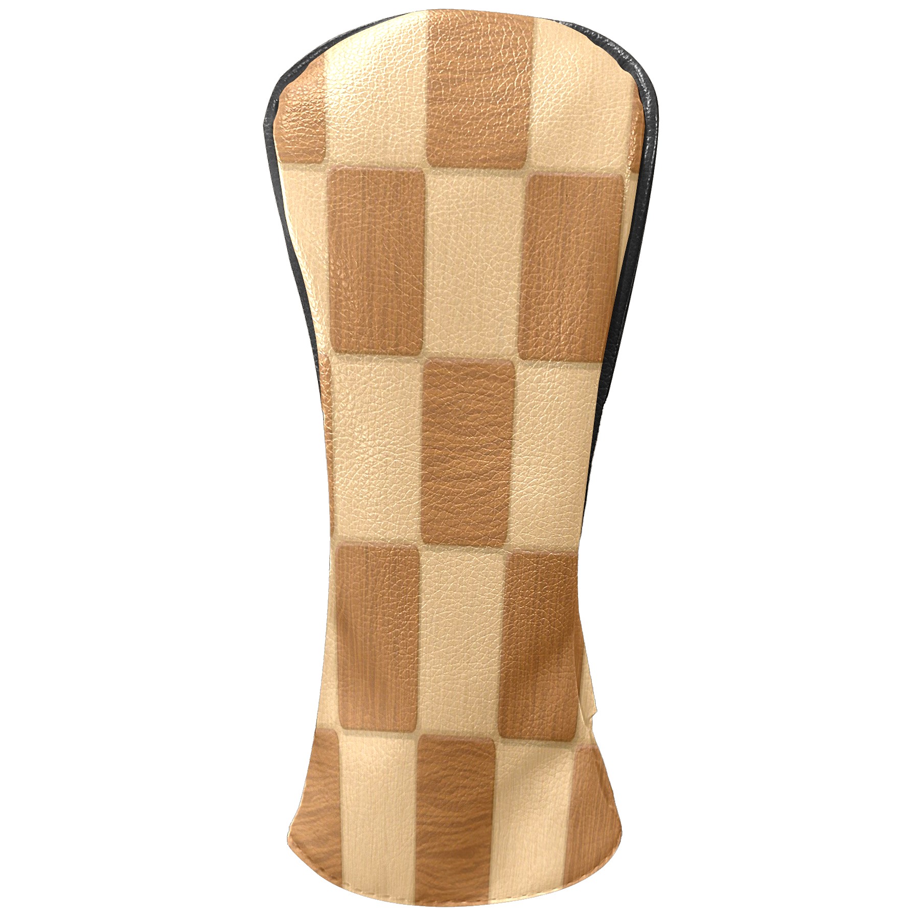 Golf Club Head Cover Waterproof Leather Golf Accessories HeadCovers Set Driver Headcover for Women Men Wood Checkerboard
