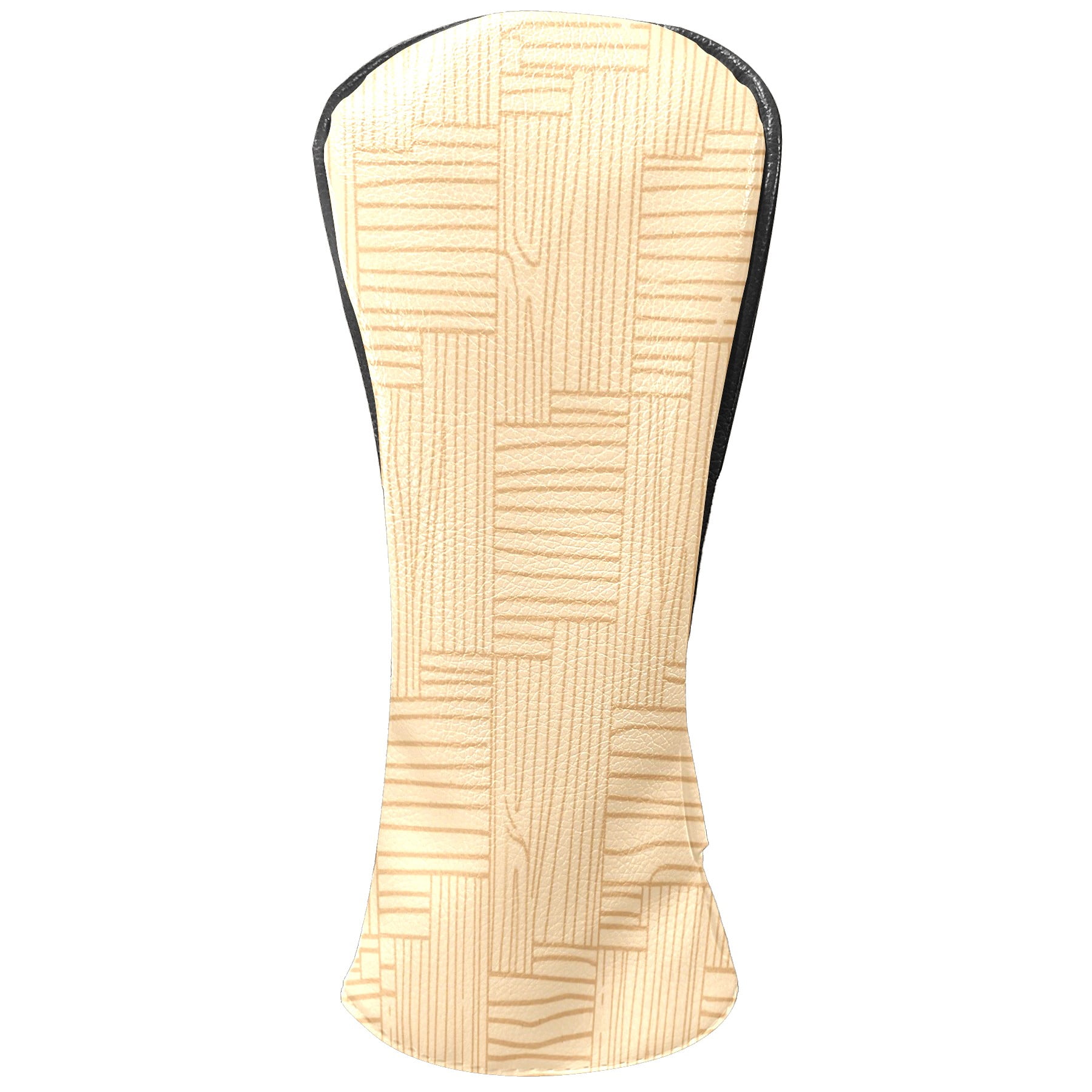 Golf Club Head Cover Waterproof Leather Golf Accessories HeadCovers Set Driver Headcover for Women Men Wood Weave Pattern