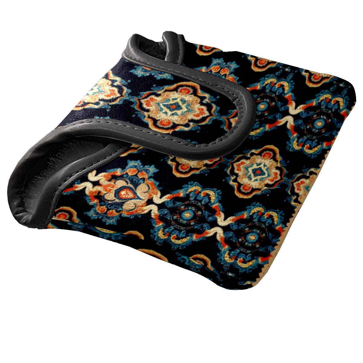 Golf Club Head Cover Waterproof Leather Golf Headcovers Velvet Lined Golf Cover,Golf Club Covers for Driver Club Head Covers for Women Men Oriental Ornament Pattern