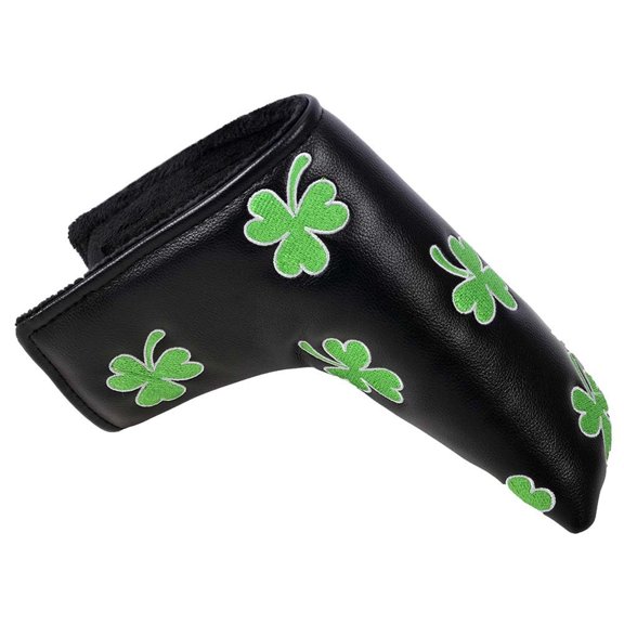 Golf Club Head Cover for Driver Fairway Woods Headcovers, Golf Accessories Hybrid Head Covers Set with Interchangeable Tags Black